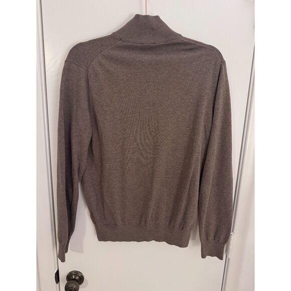 Jos A Bank Traveler 100% Pima Cotton Sweater Bundle Tan and Coffee Brown Size M - Picture 5 of 7